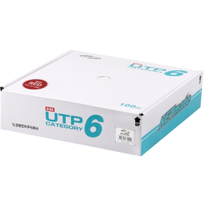 강원전자 넷메이트 CAT.6 UTP 케이블 100m, 연선 레드 NM-L6710RD