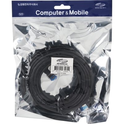 강원전자 넷메이트 CAT.6A U/FTP Slim 꺾임 회전 랜 케이블 10m NM-RC6A100