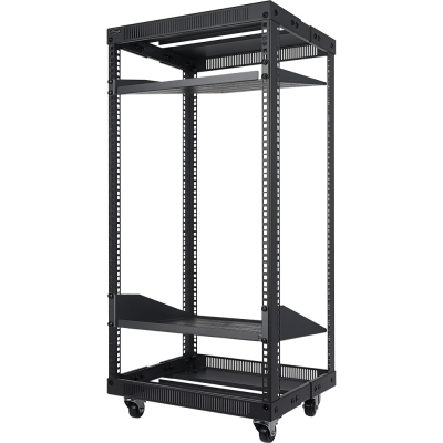 강원전자 넷메이트 조립식 오픈 허브랙, 블랙 NM-S1050FRB