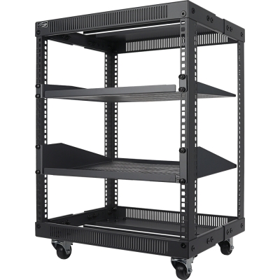 강원전자 넷메이트 조립식 오픈 허브랙, 블랙 NM-S750FRB