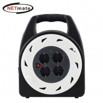 강원전자 넷메이트 캠핑용 전기 릴선 20m (화이트/다크그레이) NM-SCR01