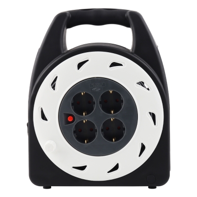 강원전자 넷메이트 캠핑용 전기 릴선 20m (화이트/다크그레이) NM-SCR01