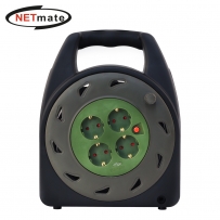 강원전자 넷메이트 캠핑용 전기 릴선 20m (카키/다크그린) NM-SCR02