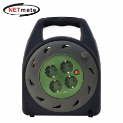 강원전자 넷메이트 캠핑용 전기 릴선 20m (카키/다크그린) NM-SCR02