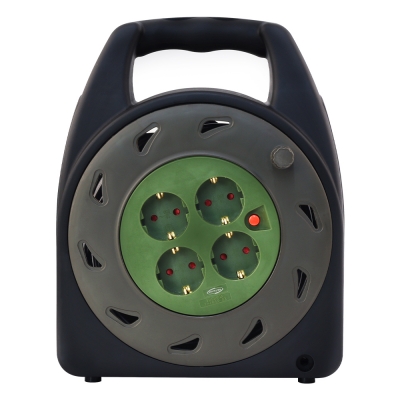 강원전자 넷메이트 캠핑용 전기 릴선 20m (카키/다크그린) NM-SCR02