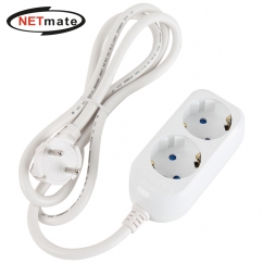 강원전자 넷메이트 SAFE 멀티탭 2구 접지 0.5m NM-SF205
