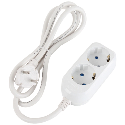 강원전자 넷메이트 SAFE 멀티탭 2구 접지 1m NM-SF210