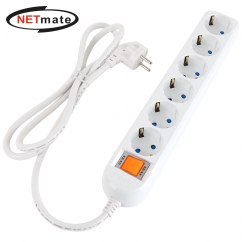 강원전자 넷메이트 SAFE 멀티탭 6구 접지 5m NM-SF650