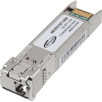 강원전자 넷메이트 10G 싱글모드 SFP+ BiDi 광 모듈(TX1490nm/RX1550nm/80km) NM-SFS10GT1480N