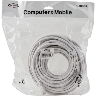 강원전자 넷메이트 CAT.6 UTP 랜 케이블 25m (화이트) NM-TC625