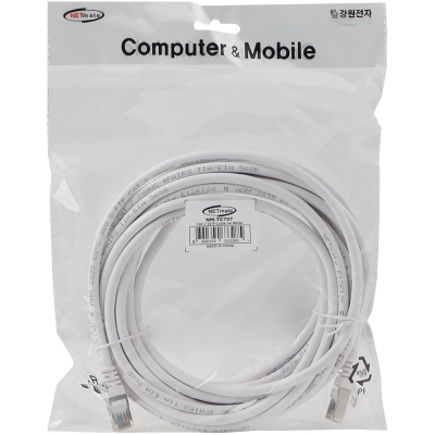 강원전자 넷메이트 CAT.7 SSTP 랜 케이블 7m (화이트) NM-TC707