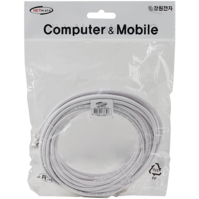 강원전자 넷메이트 CAT.7 SSTP 랜 케이블 15m (화이트) NM-TC715