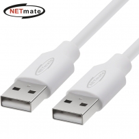 강원전자 넷메이트 USB2.0 AM-AM 케이블 1m (화이트) NM-TUA210