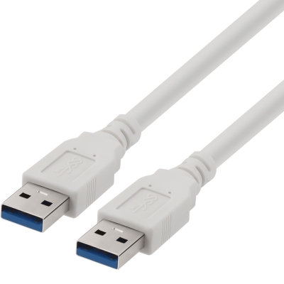 강원전자 넷메이트 USB3.0 AM-AM 케이블 2m (화이트) NM-TUA320