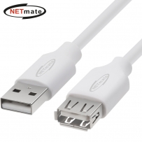 강원전자 넷메이트 USB2.0 연장 AM-AF 케이블 3m (화이트) NM-TUF230
