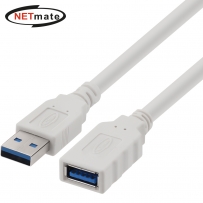 강원전자 넷메이트 USB3.0 연장 AM-AF 케이블 0.5m (화이트) NM-TUF305