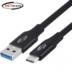 강원전자 넷메이트 USB3.2 Gen2 AM-CM 케이블 0.5m (블랙) NM-UAC3005B