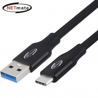 강원전자 넷메이트 USB3.2 Gen2 AM-CM 케이블 1m (블랙) NM-UAC301B