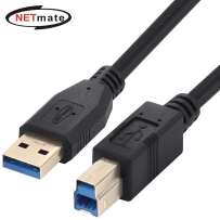 강원전자 넷메이트 USB3.0 AM-BM 케이블 0.5m (블랙) NM-UB305BKZ