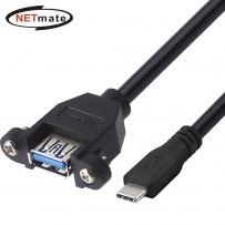 강원전자 넷메이트 USB3.0 연장 CM-AF 판넬형 케이블 2m (블랙) NM-UCF320SB