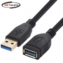 강원전자 넷메이트 USB3.0 연장 AM-AF 케이블 2m (블랙) NM-UF320BKZ