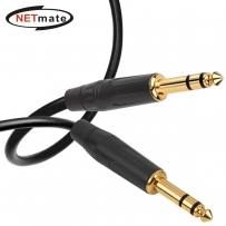 강원전자 넷메이트 TRS(5.5 Stereo) 마이크 케이블 1m NMC-AU501SB