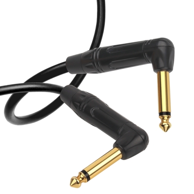 강원전자 넷메이트 TS(5.5 Mono) 마이크 양쪽 꺾임 케이블 2m NMC-AU502BAA