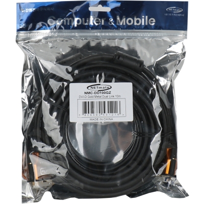 강원전자 넷메이트 DVI-D 듀얼 Gold Metal 케이블 10m NMC-DD100GZ