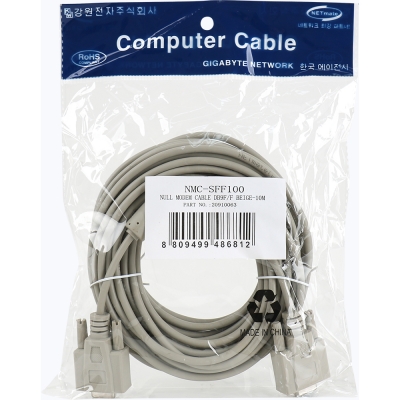 강원전자 넷메이트 9핀 F/F NULL MODEM 케이블 10m NMC-SFF100