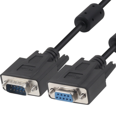 강원전자 넷메이트 9핀 M/F NULL MODEM 케이블 10m (블랙) NMC-SFM100B