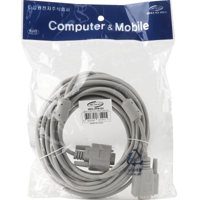 강원전자 넷메이트 9핀 M/F NULL MODEM 케이블 10m NMC-SFM100