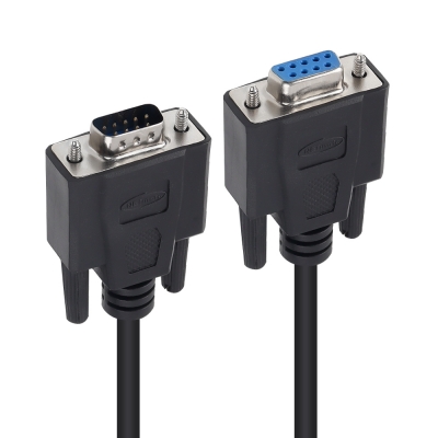 강원전자 넷메이트 9핀 M/F NULL MODEM 케이블 5m (블랙) NMC-SFM50B
