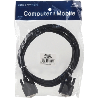 강원전자 넷메이트 9핀 연장 M/F 케이블 3m (블랙) NMC-SMF30B