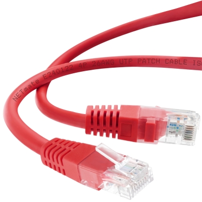 강원전자 넷메이트 CAT.5E UTP 랜 케이블 25m, 레드 NMC-U525R