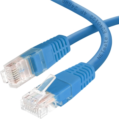 강원전자 넷메이트 CAT.6 UTP 랜 케이블 1.5m, 블루 NMC-U6015BL