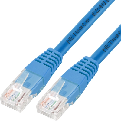 강원전자 넷메이트 CAT.6 UTP 랜 케이블 1.5m, 블루 NMC-U6015BL