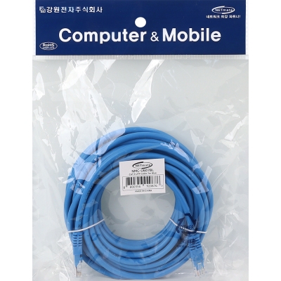 강원전자 넷메이트 CAT.6 UTP 랜 케이블 7m, 블루 NMC-U607BL