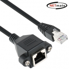 강원전자 넷메이트 CAT.6 SFTP 연장 판넬형 랜 케이블 3m NMC-U630FZ