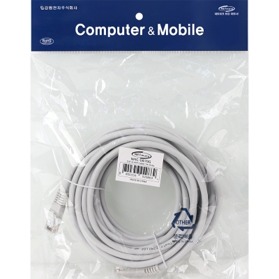 강원전자 넷메이트 CAT.6 UTP 랜 케이블 7m, 그레이 NMC-U670G