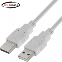 강원전자 넷메이트 USB2.0 AM-AM 케이블 0.75m (그레이) NMC-UA2075