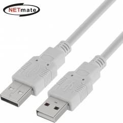강원전자 넷메이트 USB2.0 AM-AM 케이블 1m (그레이) NMC-UA210
