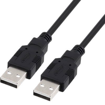 강원전자 넷메이트 USB2.0 AM-AM 케이블 2m (블랙) NMC-UA220BK