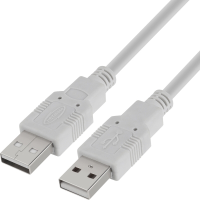 강원전자 넷메이트 USB2.0 AM-AM 케이블 5m (그레이) NMC-UA250