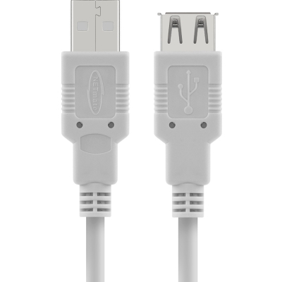 강원전자 넷메이트 USB2.0 연장 AM-AF 케이블 0.15m (그레이) NMC-UF2015