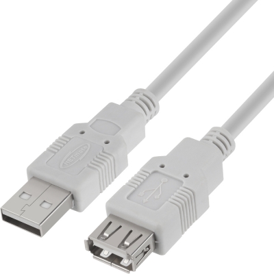 강원전자 넷메이트 USB2.0 연장 AM-AF 케이블 10m (그레이/24AWG) NMC-UF2100H