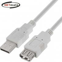 강원전자 넷메이트 USB2.0 연장 AM-AF 케이블 1m (그레이) NMC-UF210