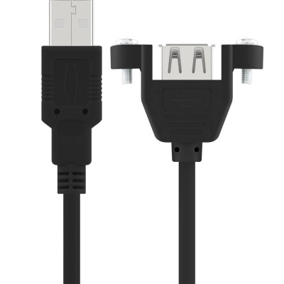 강원전자 넷메이트 USB2.0 판넬형 연장 케이블 1.5m (블랙) NMC-UF215SB