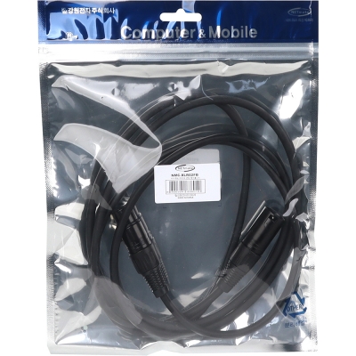 강원전자 넷메이트 XLR 캐논 마이크 연장 케이블 2m NMC-XLR02FB
