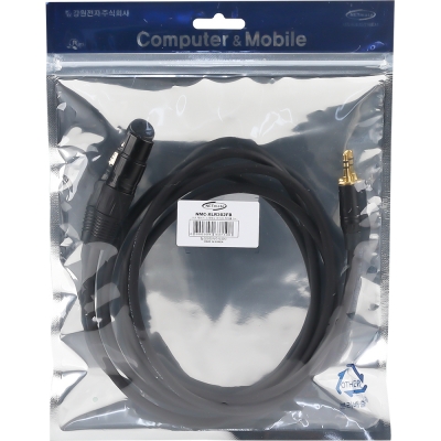 강원전자 넷메이트 XLR 캐논(F)-스테레오 마이크 케이블 2m NMC-XLR302FB