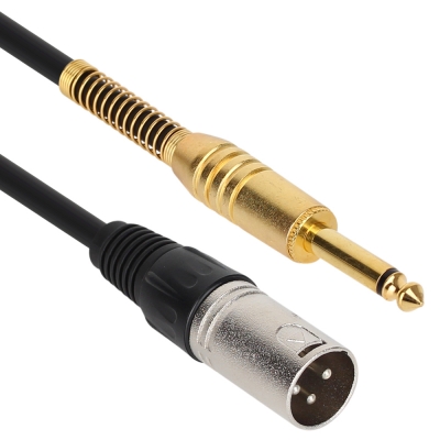 강원전자 넷메이트 XLR 캐논(M)-TS(5.5 Mono) 마이크 케이블 1m NMC-XLR501M